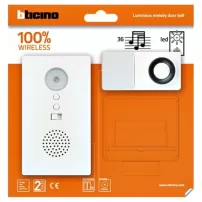 timbre inalambrico audio/luz 36 melodias ref 393005 bticino