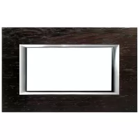 placa 4 modulos. color madera - wenge modelo axolute bticino ref ha4804lwe