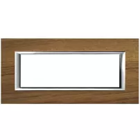 placa 6 modulos color teca modelo axolute bticino ref ha4806ltk