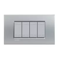 placa rectangular 4 mod. living light tech bticino ref lna4804te