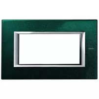 placa 4 modulos. color verde sevres modelo axolute bticino ref ha4804vs