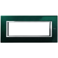 placa 6 modulos. color verde sevres modelo axolute bticino cod ref ha4806vs
