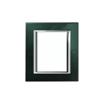 placa 3+3 modulos color verde sevres modelo axolute bticino ref ha4826vs