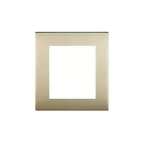 placa air 3+3 modulos color oro satinado modelo living light bticino ref lnc4826of