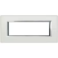 placa 6 modulos. color plata modelo axolute bticino ref ha4806san