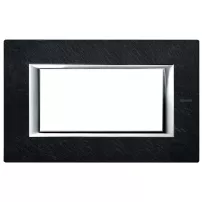 placa 4 modulos. color piedra - pizarra modelo axolute bticino ref ha4804rlv