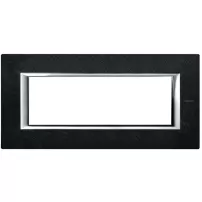 placa 6 modulos color piedra - pizarra modelo axolute bticino ref ha4806rlv