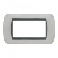 placa 4 modulos gris perla matix bticino ref am4804gp