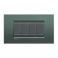 placa rectangular 4 modelo . terminacion park bticino ref lna4804pk