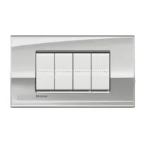 placa air 4 modulos. color paladio modelo living light bticino ref lnc4804pl