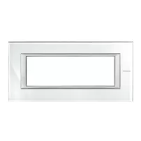 placa 6 modulos color vidrio - whice modelo axolute bticino ref ha4806vsw