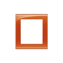 placa rectangular 3+3 modelo living light. naranja bticino ref lna4826od