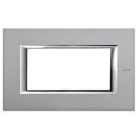 placa 4 modulos color mercurio modelo axolute bticino ref ha4804az