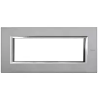 placa 6 modulos color mercurio modelo axolute bticino ref ha4806az