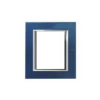 placa 3+3 modulos color azul meissen modelo axolute bticino ref ha4826bm