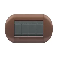placa eliptica 4 modelo living light. terminacion marrakech bticino cod ref lnb4804ma