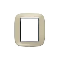 placa 3+3 color marfil liquido modelo eliptica bticino ref hb4826da