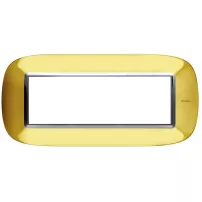 pl. 6 mod. color luciente - oro lucido bticino ref hb4806or