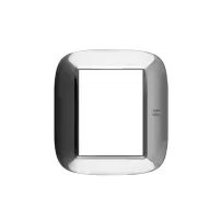placa 3+3 color acero alessi - inox. modelo eliptica bticino cod ref hb4826axl
