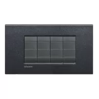 placa air 4 modulos. color lava modelo living light bticino ref lnc4804nl