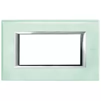 placa 4 modulos. color vidrio - kristall modelo axolute bticino ref ha4804vka