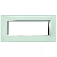 placa 6 modulos. color vidrio - kristall modelo axolute bticino ref ha4806vka