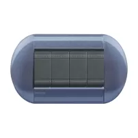 placa eliptica 4 modelo living light. terminacion grape bticino cod ref lnb4804gp