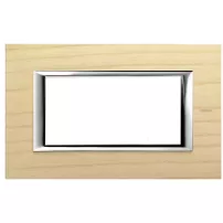 placa 4 modulos. color fresno modelo axolute bticino ref ha4804lfr