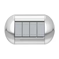 placa eliptica 4 mod. cromo bticino ref lnb4804cr