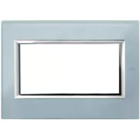 placa 3+3 p titanio claro matix bticino ref am4826tc