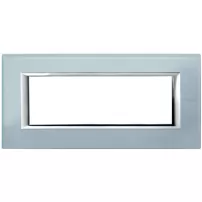 placa 6 modulos color vidrio - azul cielo modelo axolute bticino ref ha4806vzs