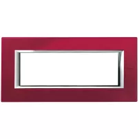 placa 6 modulos color rojo china modelo axolute bticino ref ha4806rc