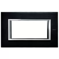 placa 4 modulos color aluminio - antracita cepillado modelo axolute bticino ref ha4804xs
