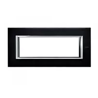 placa 6 modulos. color antracita cepillado modelo axolute bticino ref ha4806xs
