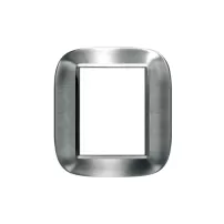 placa 3+3 color acero alessi - inox. cepillado modelo eliptica bticino ref hb4826axs