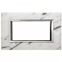 placa 4 modulos. color marmol de carrara modelo axolute bticino ref ha4804rmc
