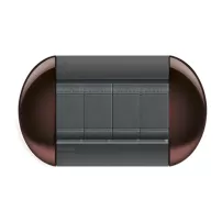 placa eliptica 4 modelo living light. terminacion brown bticino cod ref lnb4804tw