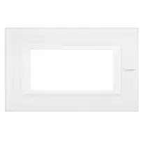 placa 4 modulos. color cristal blanco modelo axolute bticino ref ha4804vbb