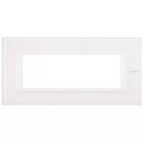placa 6 modulos color blanco - cristal modelo axolute bticino ref ha4806vbb