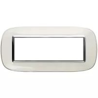 placa 6 modulos. color blanco liquido estilo eliptica bticino ref hb4806db