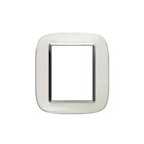 placa 3+3 modulo color blanco liquido modelo eliptica bticino ref hb4826db