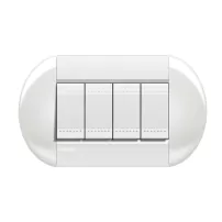 placa eliptica 4 mod. blanco bticino ref lnb4804bi