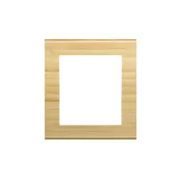 placa rectangular 3+3 modelo living light . terminacion bambu bticino ref lna4826lba