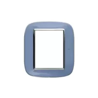 placa 3+3 color azul liquido modelo eliptica bticino ref hb4826dz