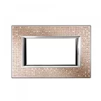 placa 4 mod. color light sw - axolute bticino ref ha4804swl