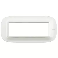 placa 6 modulo. color blanco axolute modelo eliptica bticino ref hb4806hd