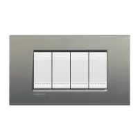 placa rectangular 4 mod. terminacion avenue bticino ref lna4804ae