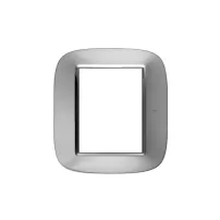 placa 3+3 color metalizado - aluminio bticino ref hb4826xc