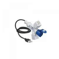 adaptador industrial enchufe macho volante16a 220v 2p+t gewiss ref gw64263