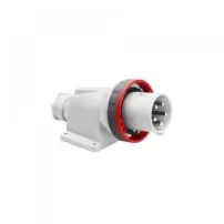 enchufe macho sobrepuesto 90g 3p+t 63a 380v 6h ro ip67 gewiss ref gw61452